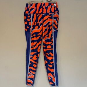Zumba Fitness Orange and Blue Leggings